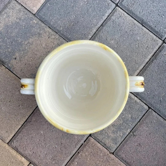 Sur La Table Cream Ceramic Rosmarino Herb Italian Planter Pot Vase with Handles - Picture 6 of 6